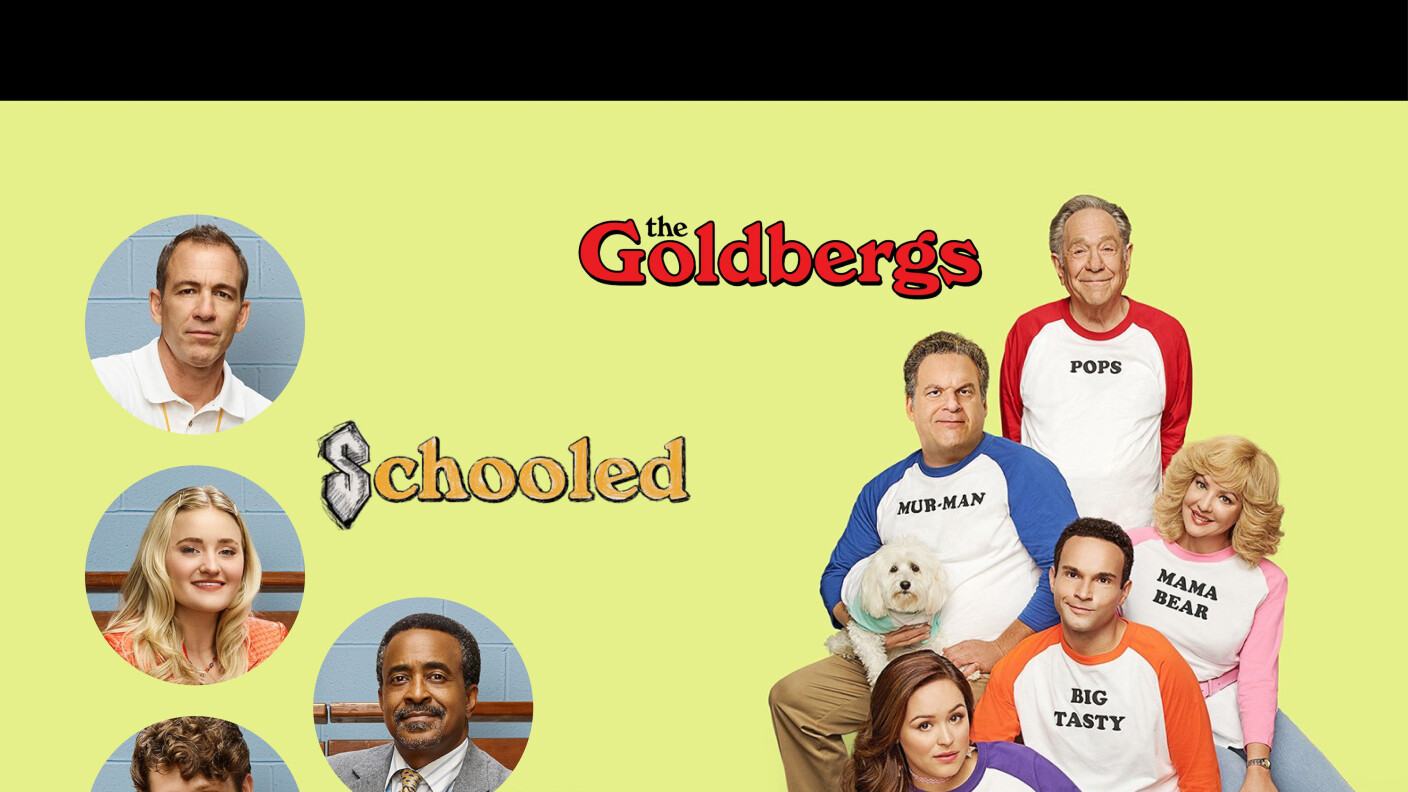 2019 PaleyExhibit LA Elements 3840x2160 The Goldbergs Schooled Banner1of2