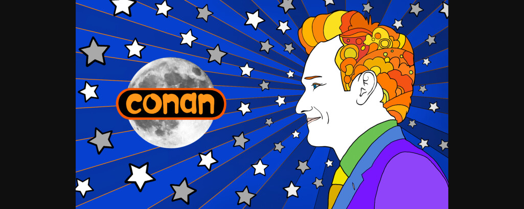 2019 PaleyExhibit NY Slides 3840x1536 Conan Bumper 2 Image