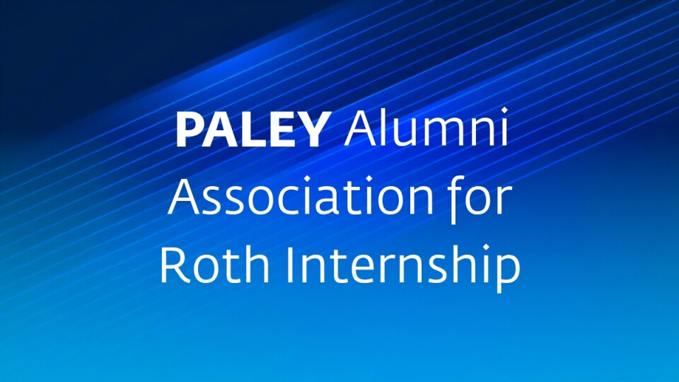 Alumni Association for Roth Internship