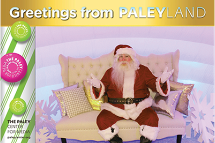 2018 PaleyLand NY Santa armsup photocard